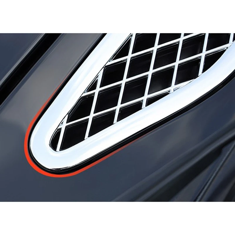 

3Pcs Front Hood Air Vent Outlet Sticker Trim Cover for Toyota FJ Cruiser 2007-2020 Car Accessories