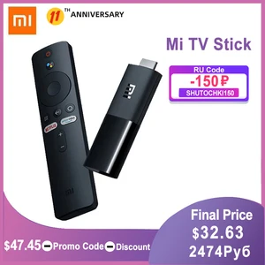 ТВ-Стик Xiaomi Mi TV 9,0, Android TV 1080, четырёхъядерный процессор Dolby DTS HD, Двойное декодирование, 1 ГБ ОЗУ, 8 Гб ПЗУ, Google Assistant, Netflix, глобальная версия