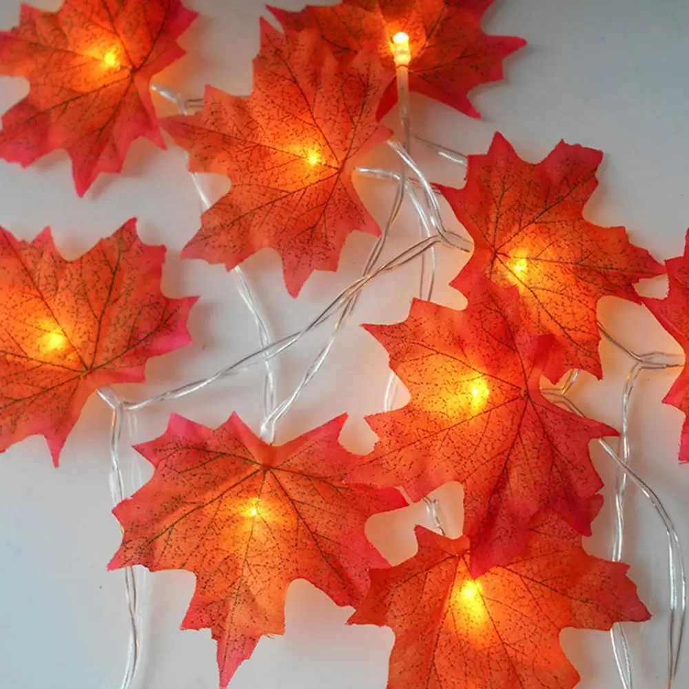 

Halloween Maple Light Strings LED light Wedding Birthday Halloween Christmas Home Decor Candle