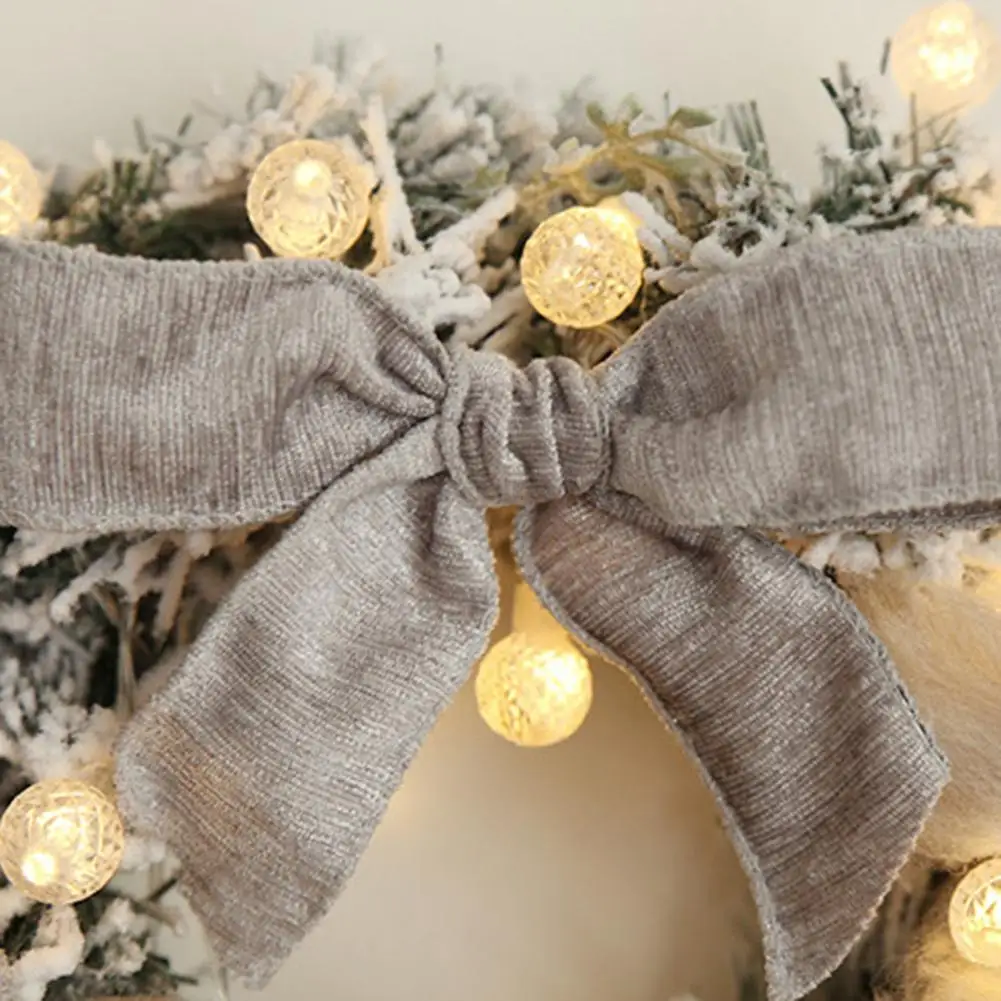 Рождественские украшения из искусственного ротанга висящий венок на дверь