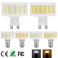 g9 e14 led bulb 5w 9w ac 220v smd2835 no flicker light 800lm dimmable chandelier lamp replace 100w halogen lighting bombilla