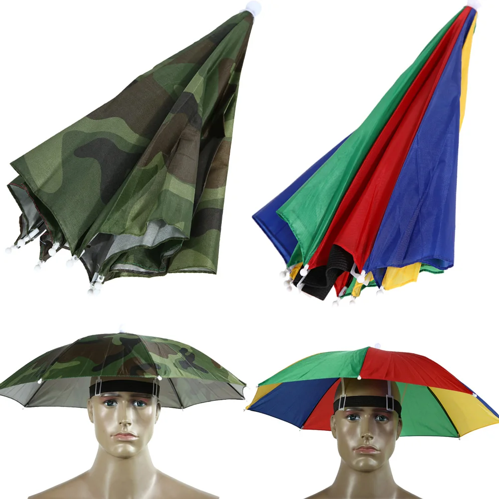 

2 цвета зонтик шляпа Parapluie зонт от солнца тенты для кемпинга туризма рыбалки зонтик фестиваль открытый зонтик