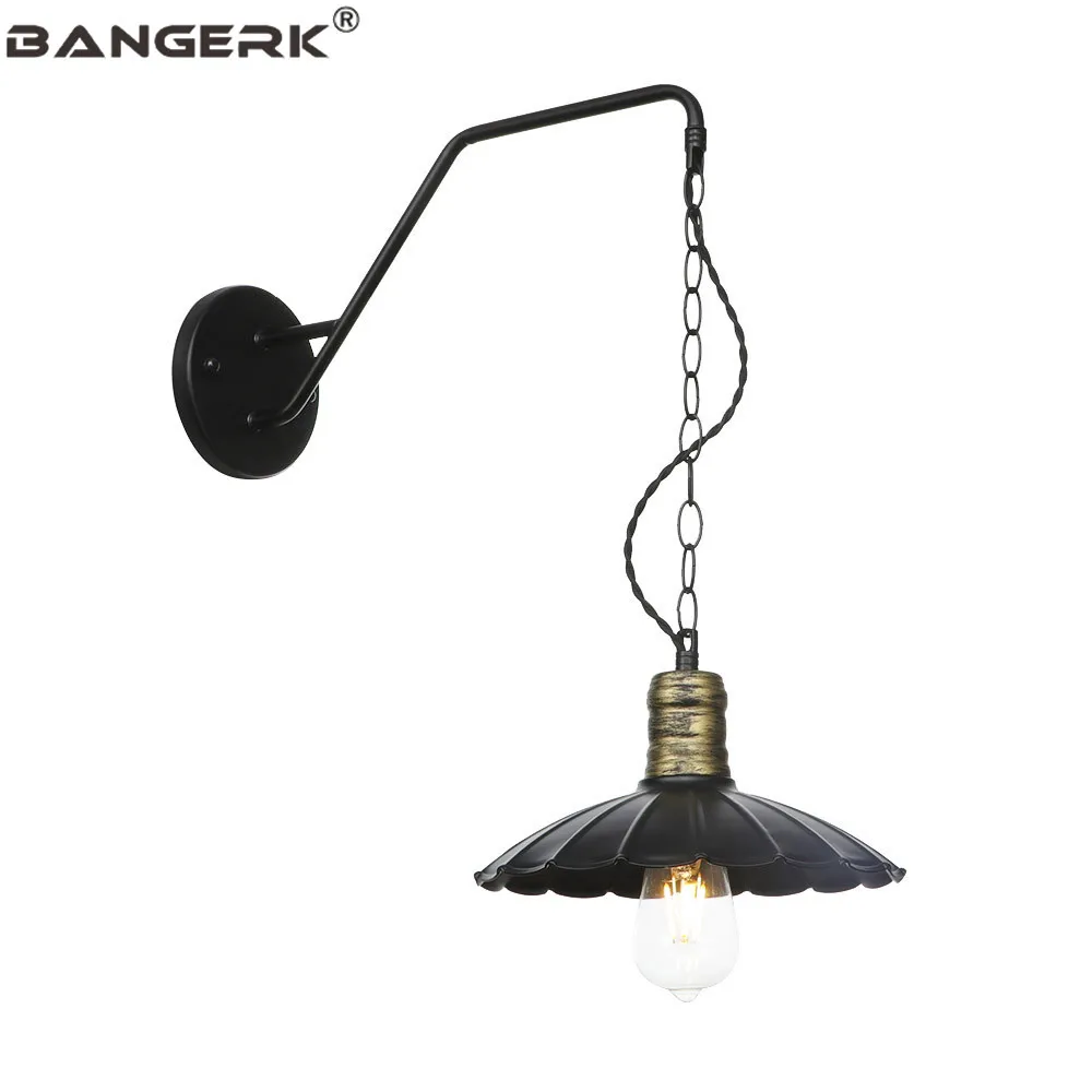 Светильник Настенный Железный в стиле индастриал 110 В E27|Комнатные настенные LED