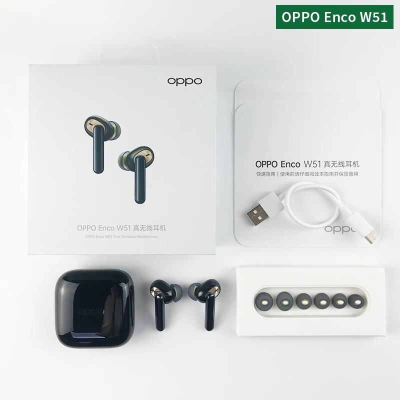 TWS наушники OPPO Enco W51/W31 Bluetooth 5 0 шумоподавление беспроводные Eerdphones для Reno 4 Pro 3 Find X2 ACE
