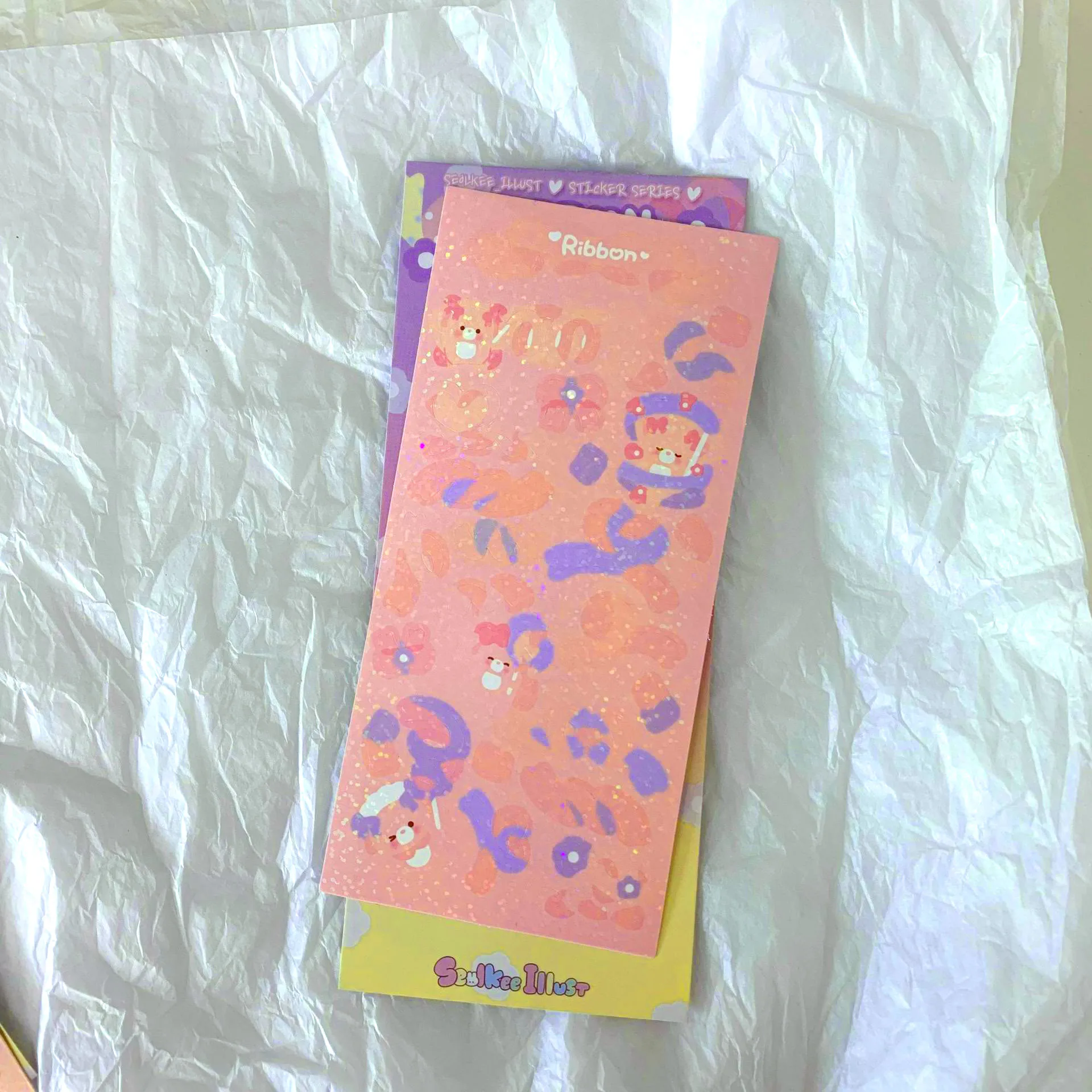 Корея Ins Kawaii милые &quotМедведь&quot &quotКролик&quot &quotторт Лазерная голографическая