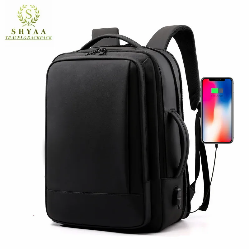SHYAA рюкзак большой емкости Многофункциональный usb зарядка водонепроницаемый дышащий бизнес мужской компьютер дорожная сумка