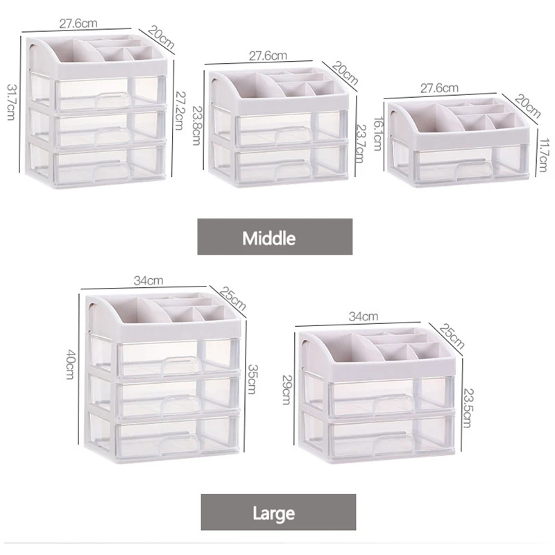 Косметический Органайзер для косметики большая вместительность прозрачный