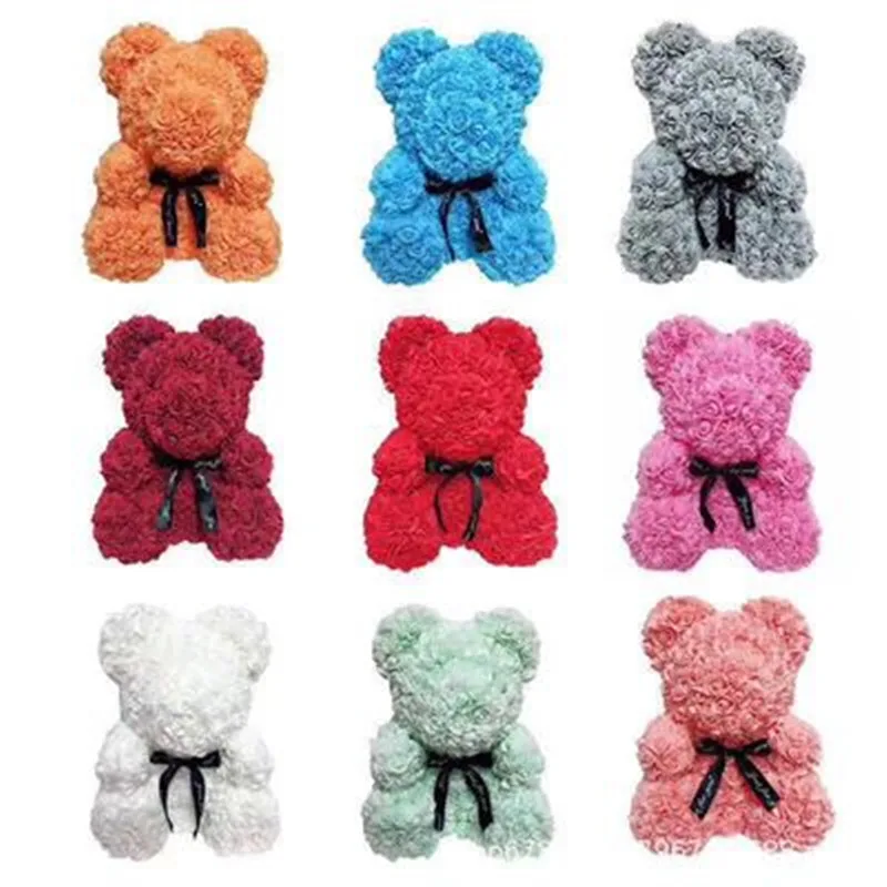 

Rosa Orso Fiori Artificiali Rose Teddy Bear Natale Regali Di San Valentino Regalo Delle Donne Complementi Arredo Casa Wedding