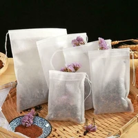 100pcslot non woven tea bag drawstring design teabags empty scented tea bags disposable tea filter bag