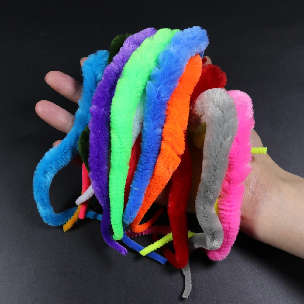 

10pcs 14 Colors 8"~9" Saltwater Fishing Fly Lure Baitfish Tying Material New Magnum's Dragon Tail for Pike Muskie