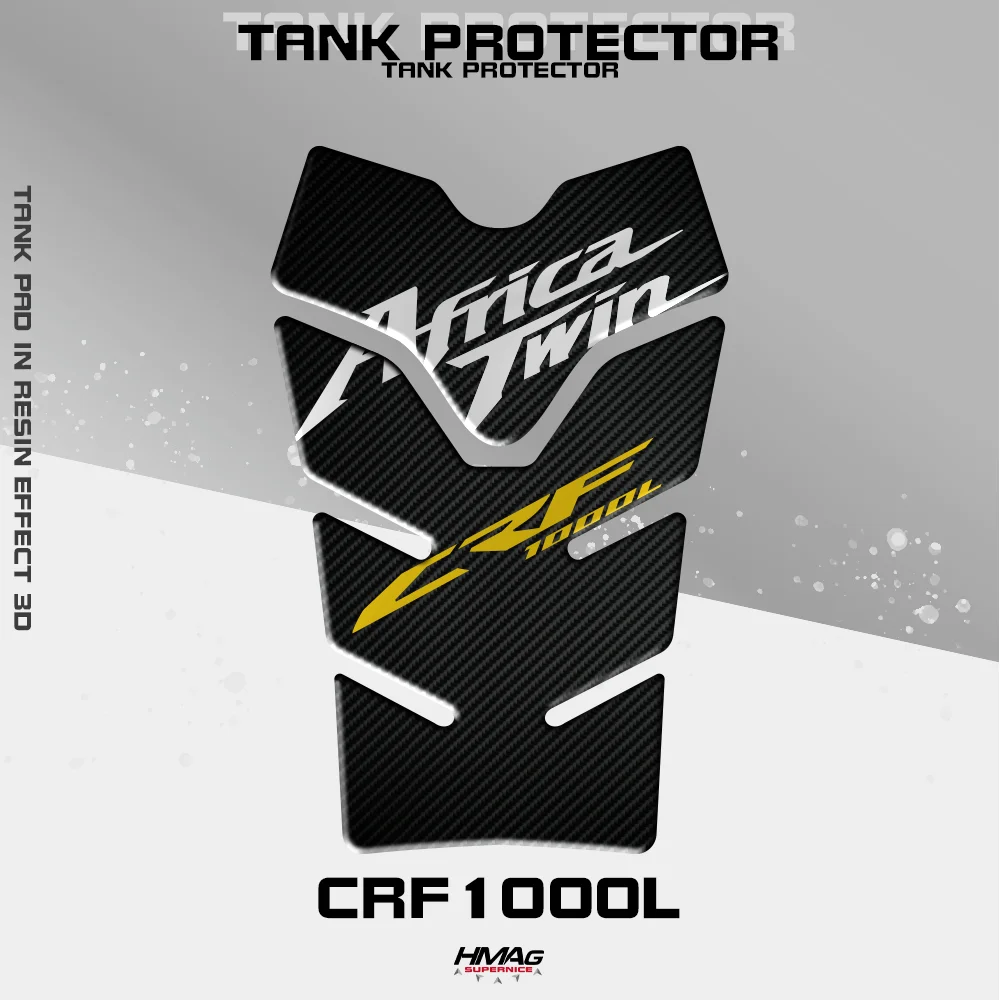 

Motorcycle Sticker Decals Tank Pad Decorative Protector Motorcycle Tank Pad Protector 5D Carbon Fiber For Honda CRF1000L 1000 L