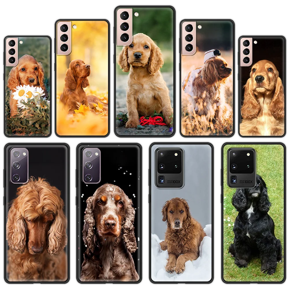 

Cocker Spaniel Soft TPU Case for Samsung Galaxy S21 S20 Ultra S20 FE S10 Lite S10E S9 S8 Plus 5G Luxury Phone Coque