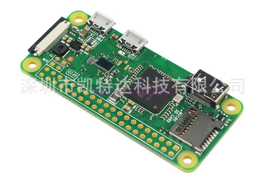 Плата для Raspberry Pi Zero W беспроводная плата 0 с Wi Fi и Bluetooth 1 ГГц 512 МБ ОЗУ операционная