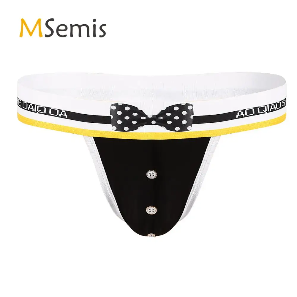 

Swimwear Mens Underwear Soft Lingerie Wide Elastic Waistband Panties Bulge Pouch T-back Tuxedo G-string Thong Briefs Underwear