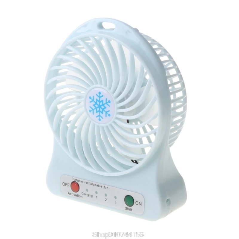 

HOT SALE Portable LED Light Fan Air Cooler Mini Desk USB Fan Third Wind USB Fan Oct Dropshipping
