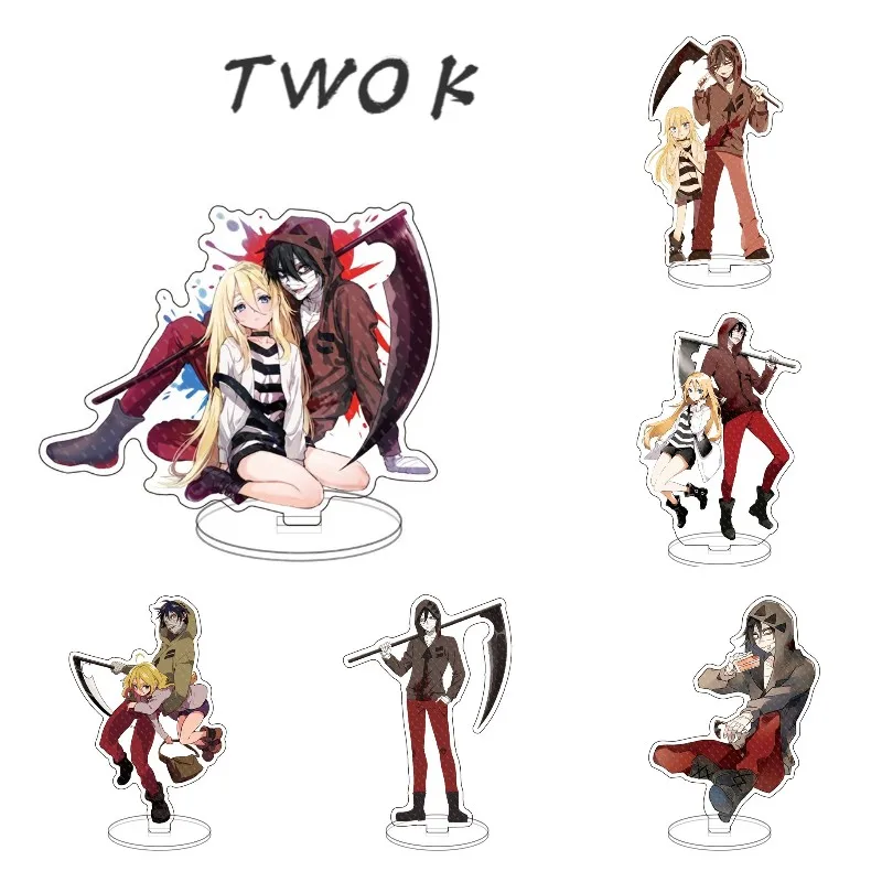 

16cm Angels of Death Anime Figure Acrylic Stand Model Action Figures Decoration Stand Sign Cosplay Collectible Keychain
