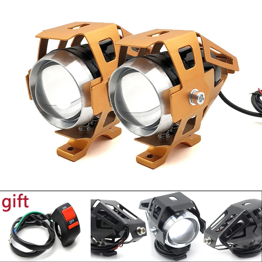 Новые мотоциклетные фары U5 Светодиодный прожектор вспомогательная лампа для