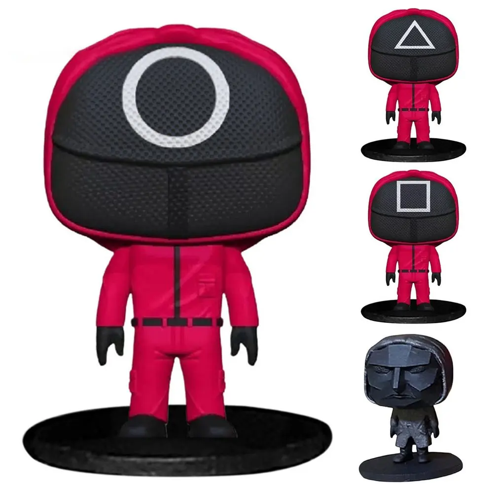 

Ornament For Squid Game Resin Ornament 123 Wooden People Decoration Creative Ornament Decoration Gift Educational Toy