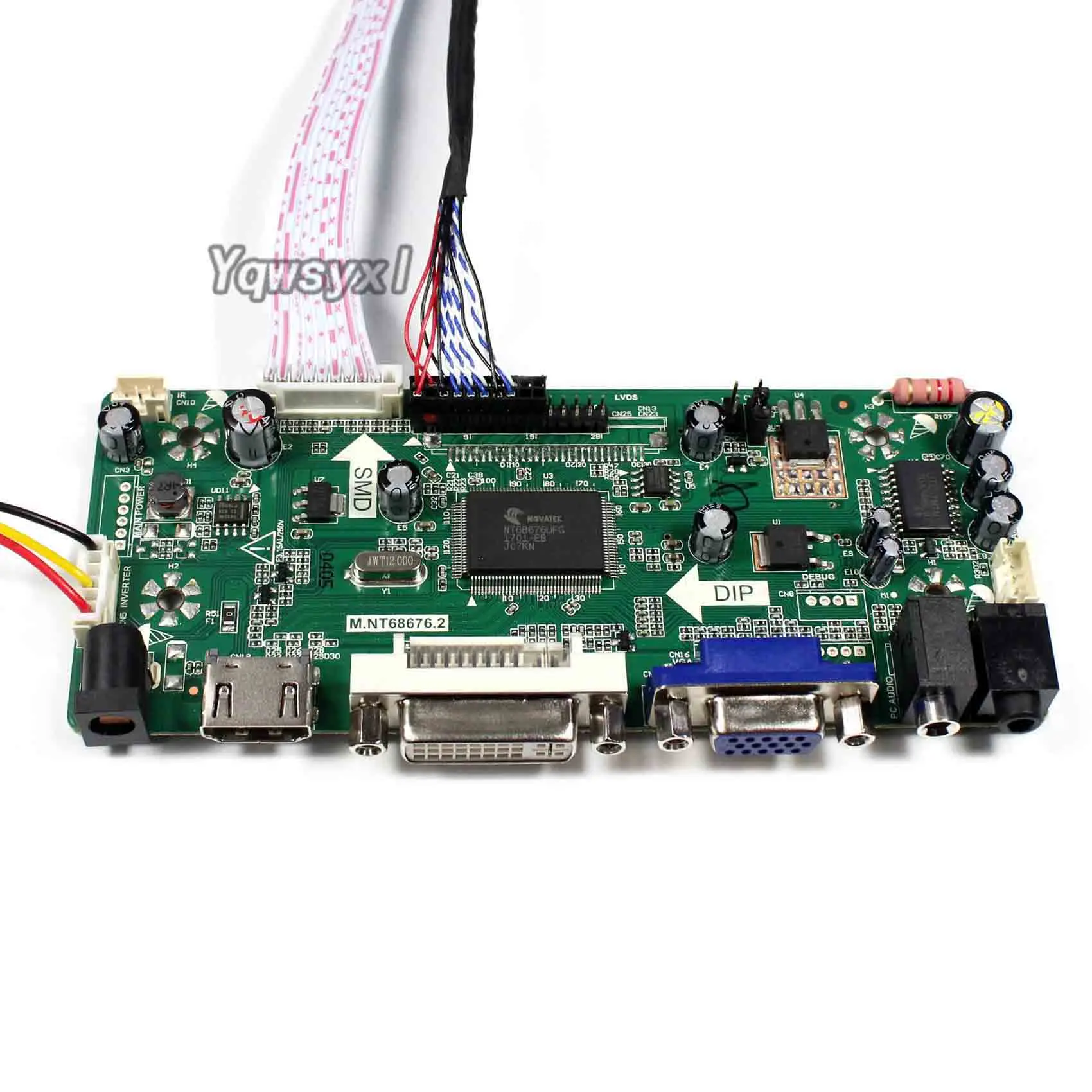 Комплект Yqwsyxl для контроллера ЖК светодиодный на MT230DW01 V0 V.0 VA V.A HDMI + DVI VGA |