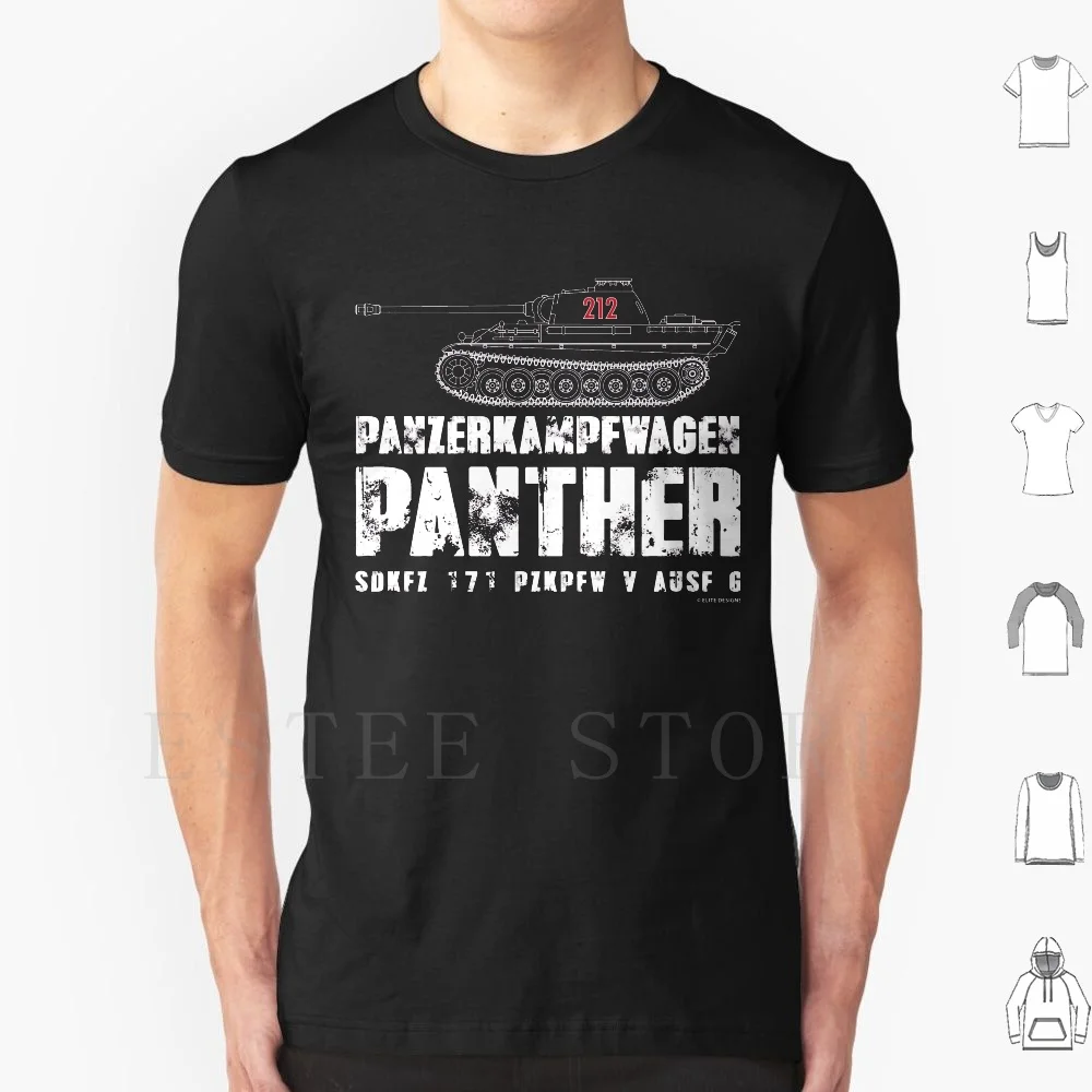 

Танк Panther, футболка «сделай сам» большого размера из 100% хлопка, немецкая панцерка, панцер, тигр, пантера, король, Achtung, бронированный танк, ист...
