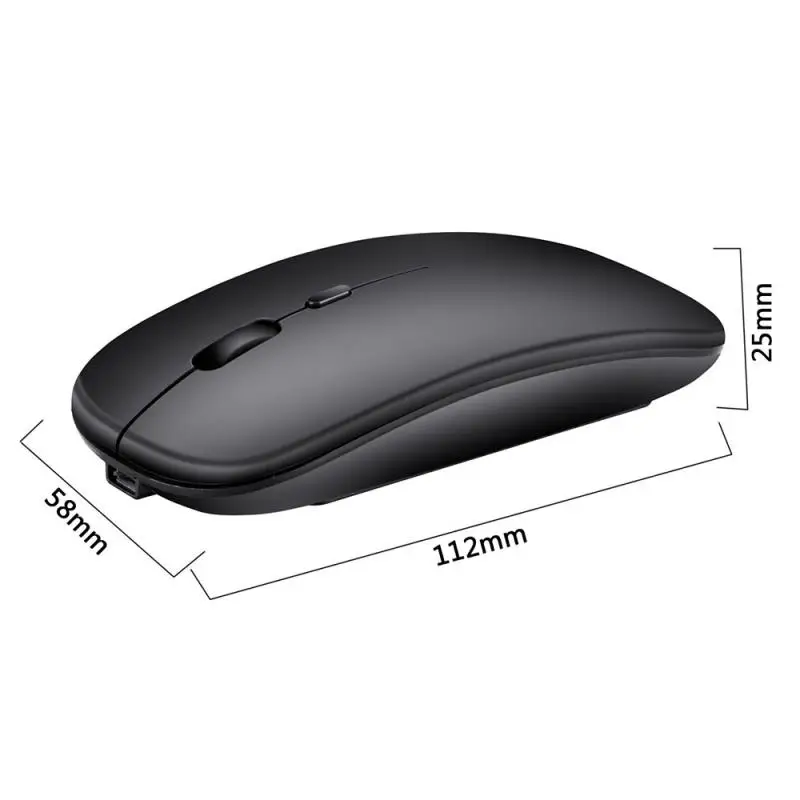

2.4GHz Wireless Mouse Bluetooth Mouse 1600DPI Dual-Mode Wireless Computer Mice Rechargeable Ergonomic Silent Mice For Laptop PC