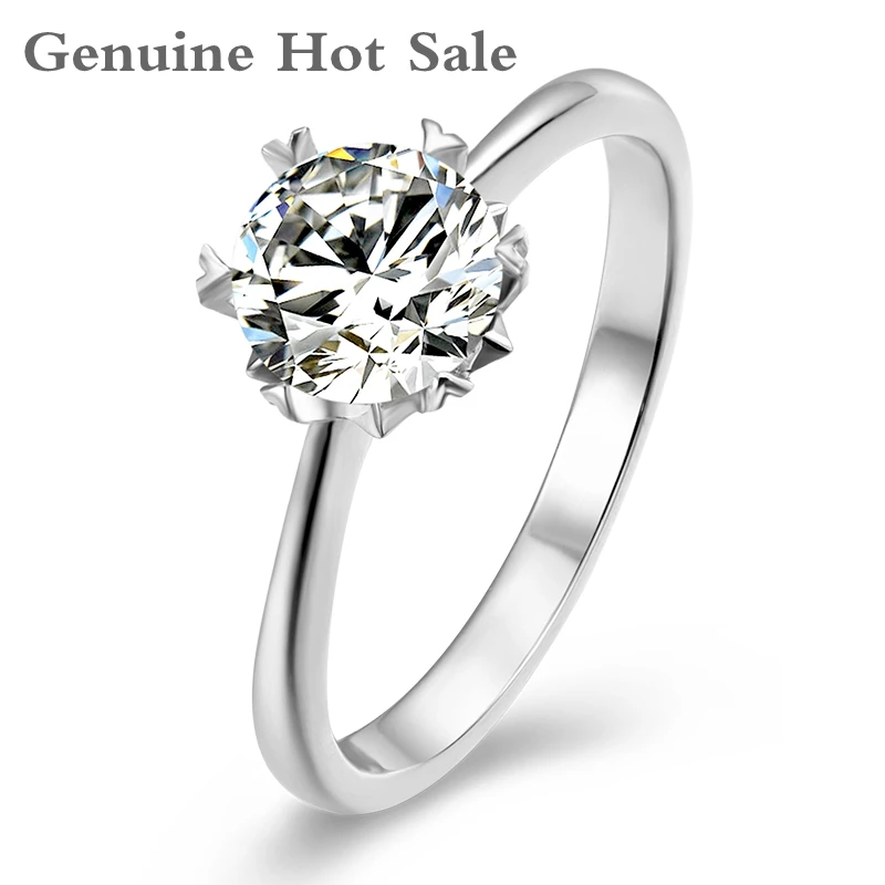 Кольцо из серебра 6 5 пробы с муассанитом 925 мм | Украшения и аксессуары