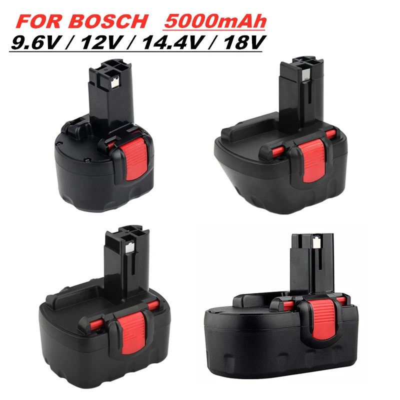 

9.6V/12V/14.4V/18V 5000mAh for Bosch BAT043 BAT048 BAT025 BAT140 BAT045 BAT120 Ni-CD Rechargeable Battery for Bosch 2607335533