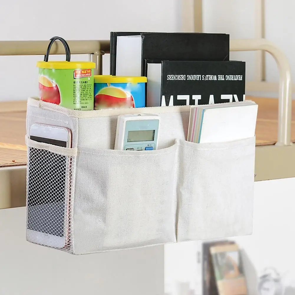 

Bedside Hanging storage bag Storage Organizer Dorm Room Phone Book Magazine Holder with Hook Bed Pocket
