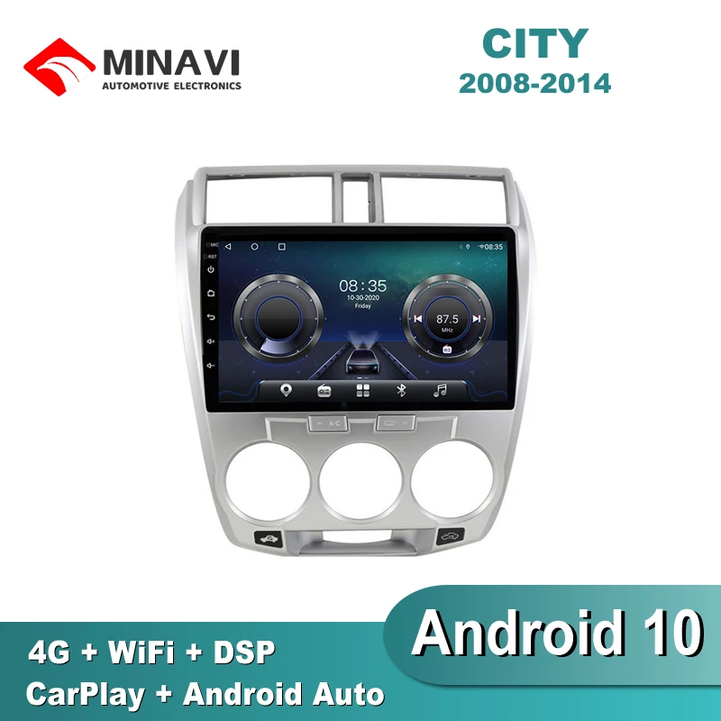 Автомобильная Мультимедийная система 10 дюймов Android для CITY 2008/2009/2010/2011/2012/2013/2014 |
