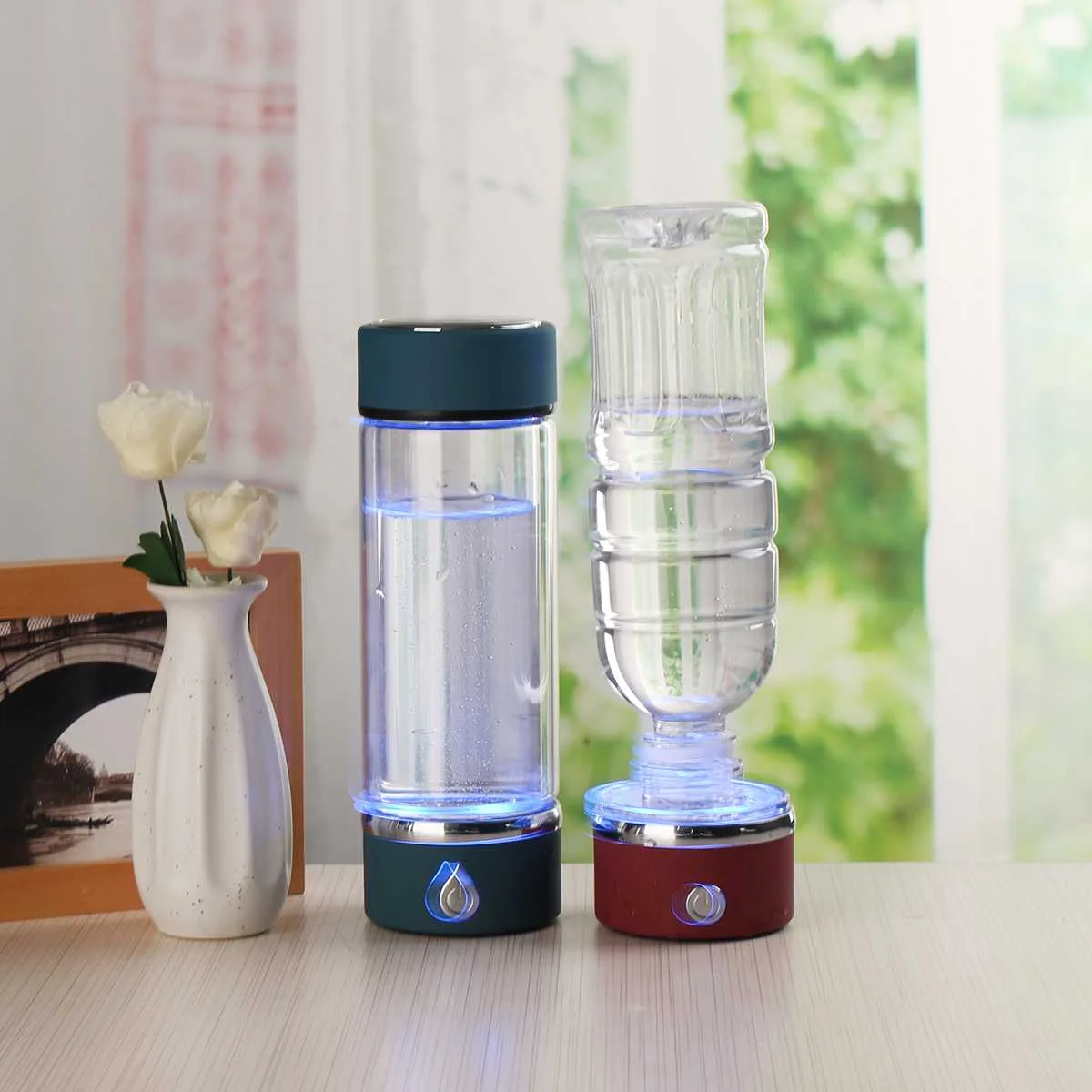 Портативный генератор водорода 420 мл фильтр для воды SPE/PEM Pure H2 электролиз чашка