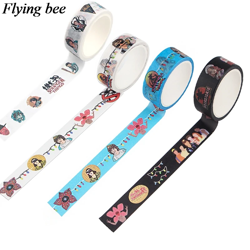 Flyingbee 15 ммх5м странная вещь ТВ шоу Васи лента бумага сделай сам декоративная