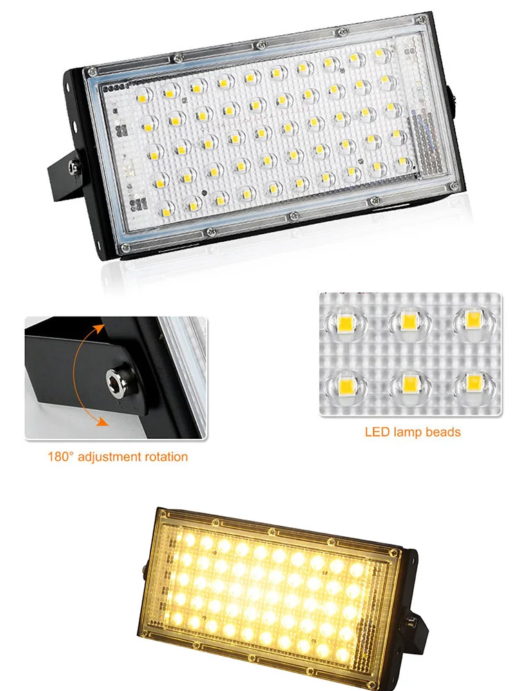 

1pc Hight Quality Aluminum LED Flood Light Camping Outdoor Lighting Security Wall Lamp New