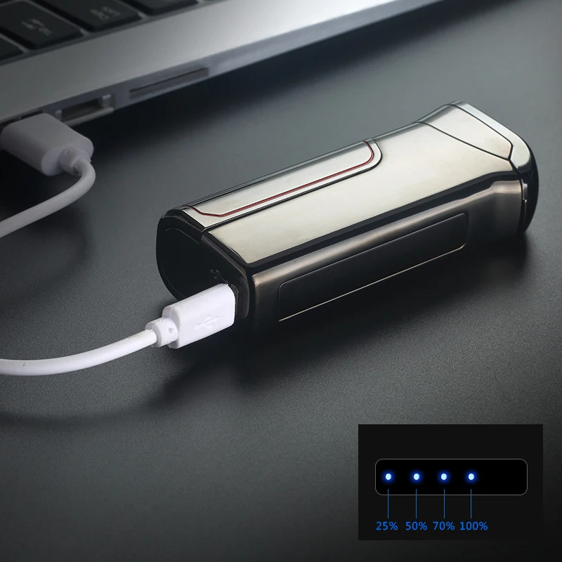 Высококлассная USB импульсная зажигалка перезаряжаемая сенсорная Индукционная