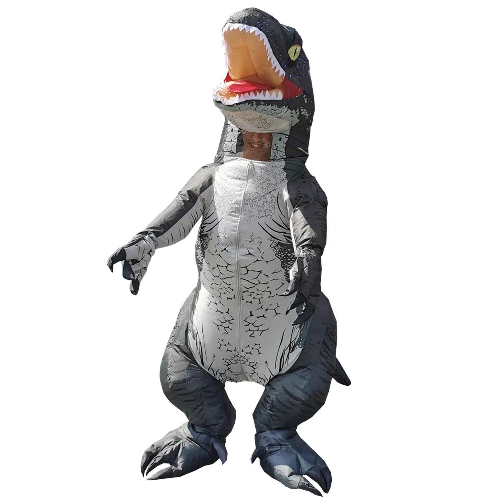 

Bazzery Velociraptor Inflatable Dinosaur Costume Anime Purim Halloween Party Cosplay Costumes for Man Woman Fancy Dress Suit