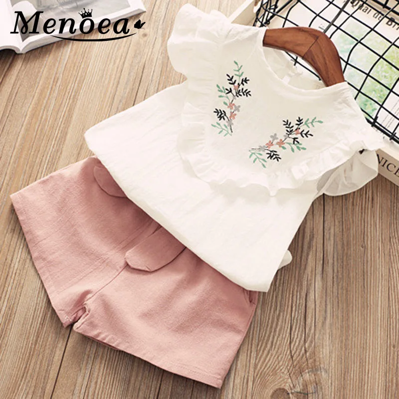 Комплекты детской одежды Menoea Новинка лета 2020 Брендовые костюмы для девочек
