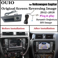 original screen plug play for volkswagen sagitar 2012 2018 oem car trunk handle camera hd parking reversing rear camera