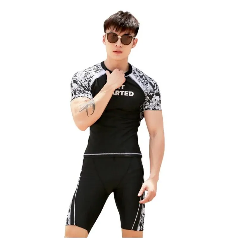 Гидрокостюм с длинным и коротким рукавом мужской купальник для дайвинга