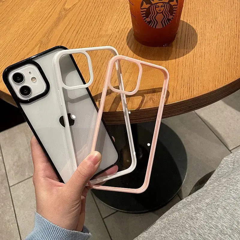 

New Hot Anti-fall Transparent Fashion Phone Case for IPhone 11 12 13 Pro ProMax X XR XSMax 7 8 Plus Soft Shockproof Cases Cover