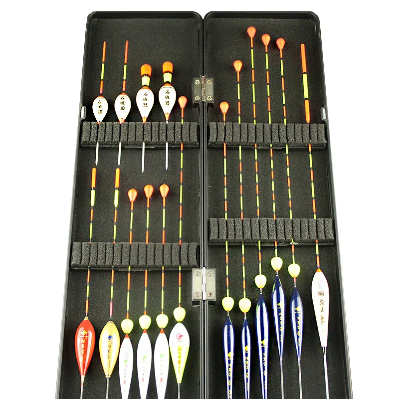 16pcs/Lot (Including Box) Fishing Floats Set Buoy Bobbers Carp Floaters Mix Size Accessories ABS Plastic Box | Спорт и развлечения