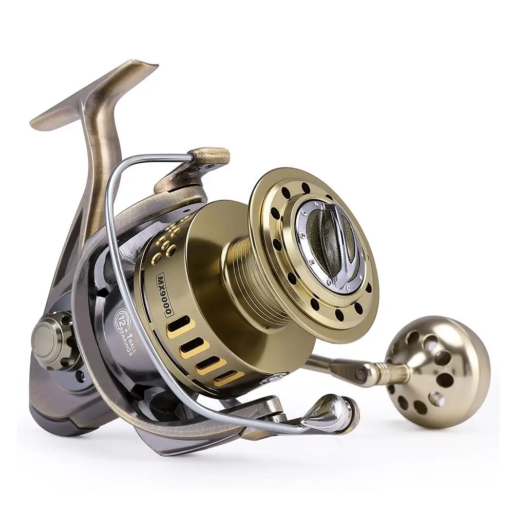 

Полностью Металлическая спиннинговая катушка, максимальная мощность фрикциона 40 кг, 5,5: 1 дальнее колесо для пляжа, лодки, Рыболовная катушк...
