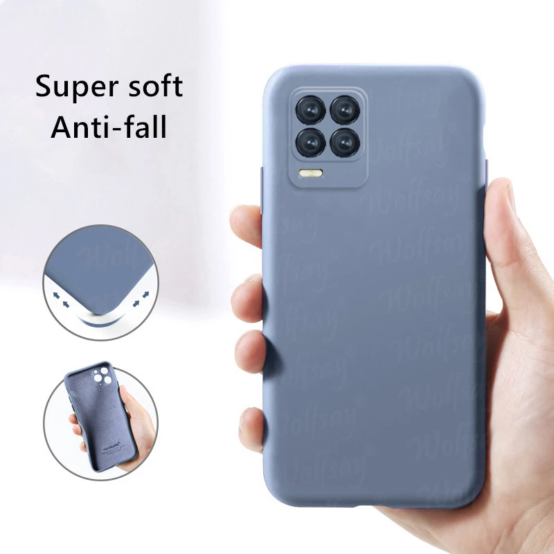 for oppo realme 8 pro case liquid silicone soft rubber protector cover for realme 8 v13 q3 q3i gt neo 2 2t case for realme 8 pro free global shipping