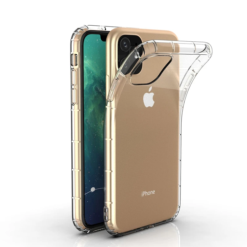Грязеотталкивающий анти-желтый мягкий ТПУ чехол для Iphone 11 Pro Max XR XS X 6 6S 7 8 Plus