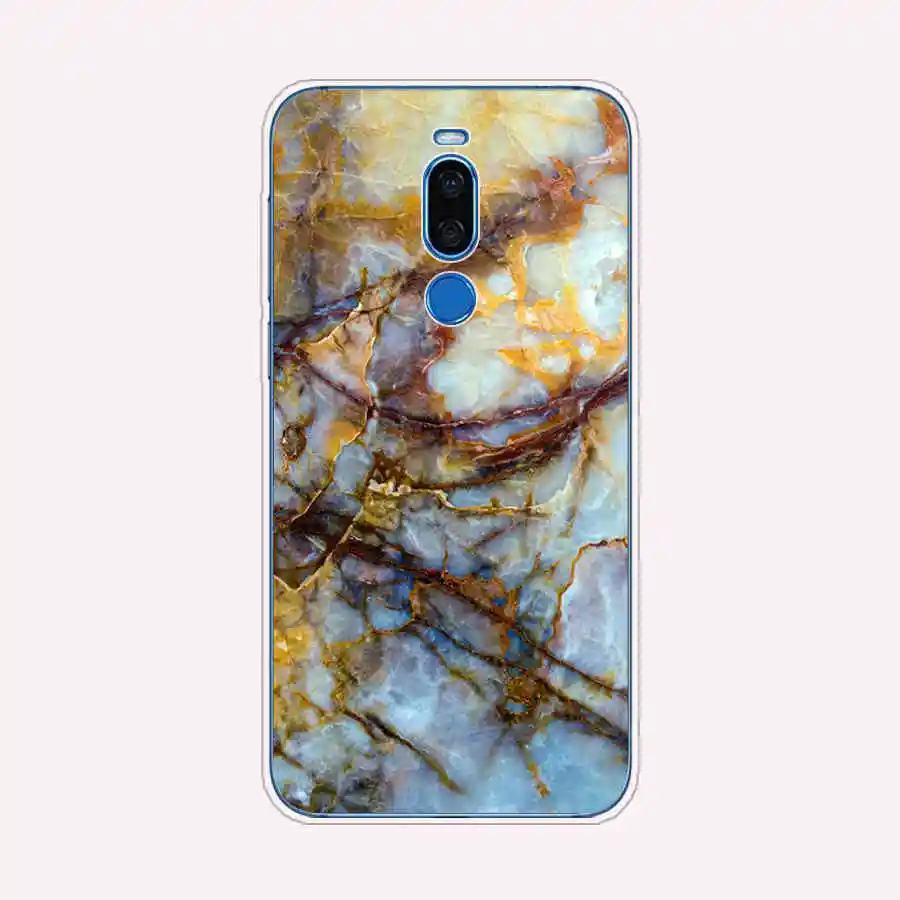 Для Meizu X8 полный защитный мягкий силиконовый чехол для телефона из ТПУ с принтом