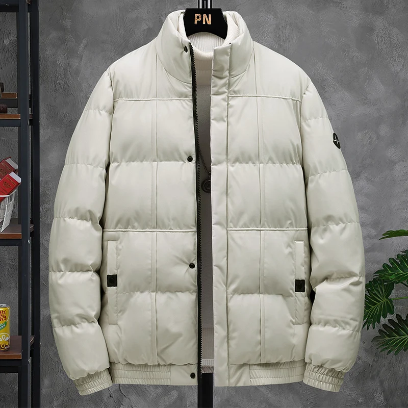 2021 autumn and winter men's Korean stand collar down cotton padded jacket thickened short cotton padded jacket