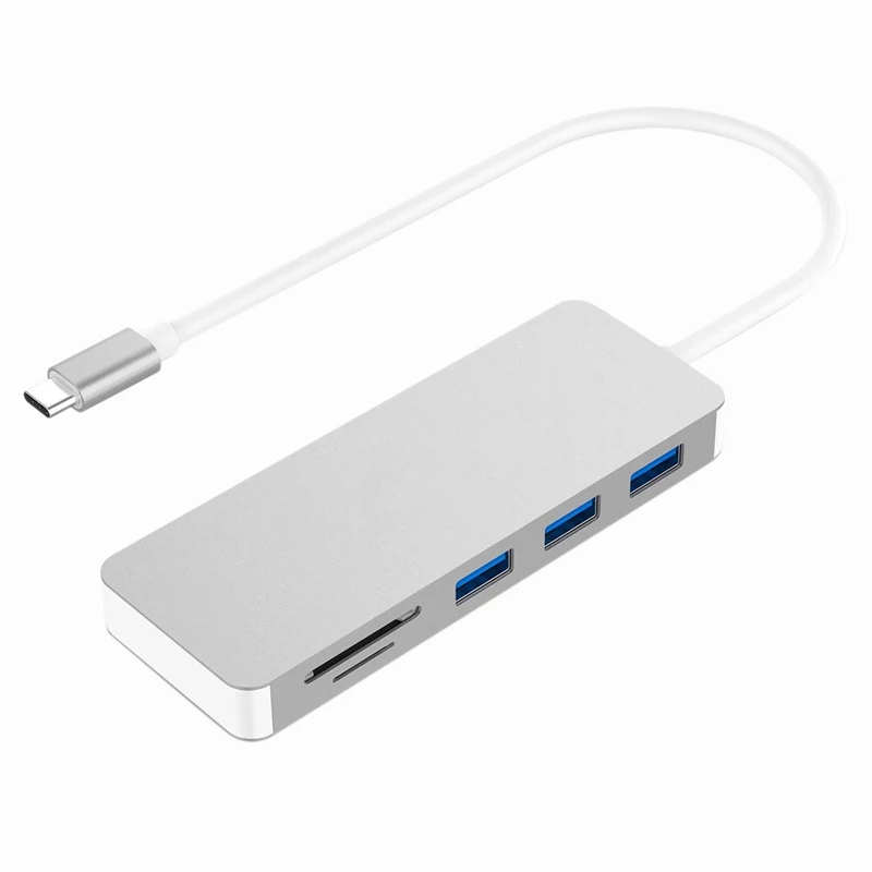 

Док-станция для SD-карт, TF-карт и 4 USB-порта