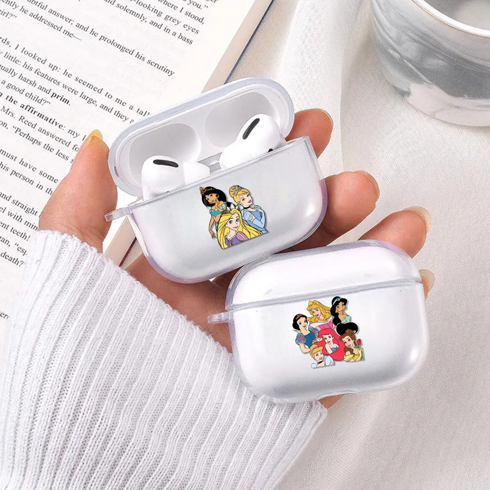 

Princess Cartoon Disney Clear Case For AirPod 3 Transparent TPU Protector Airpods Pro Charging Box Soft Cover Earphone Thin