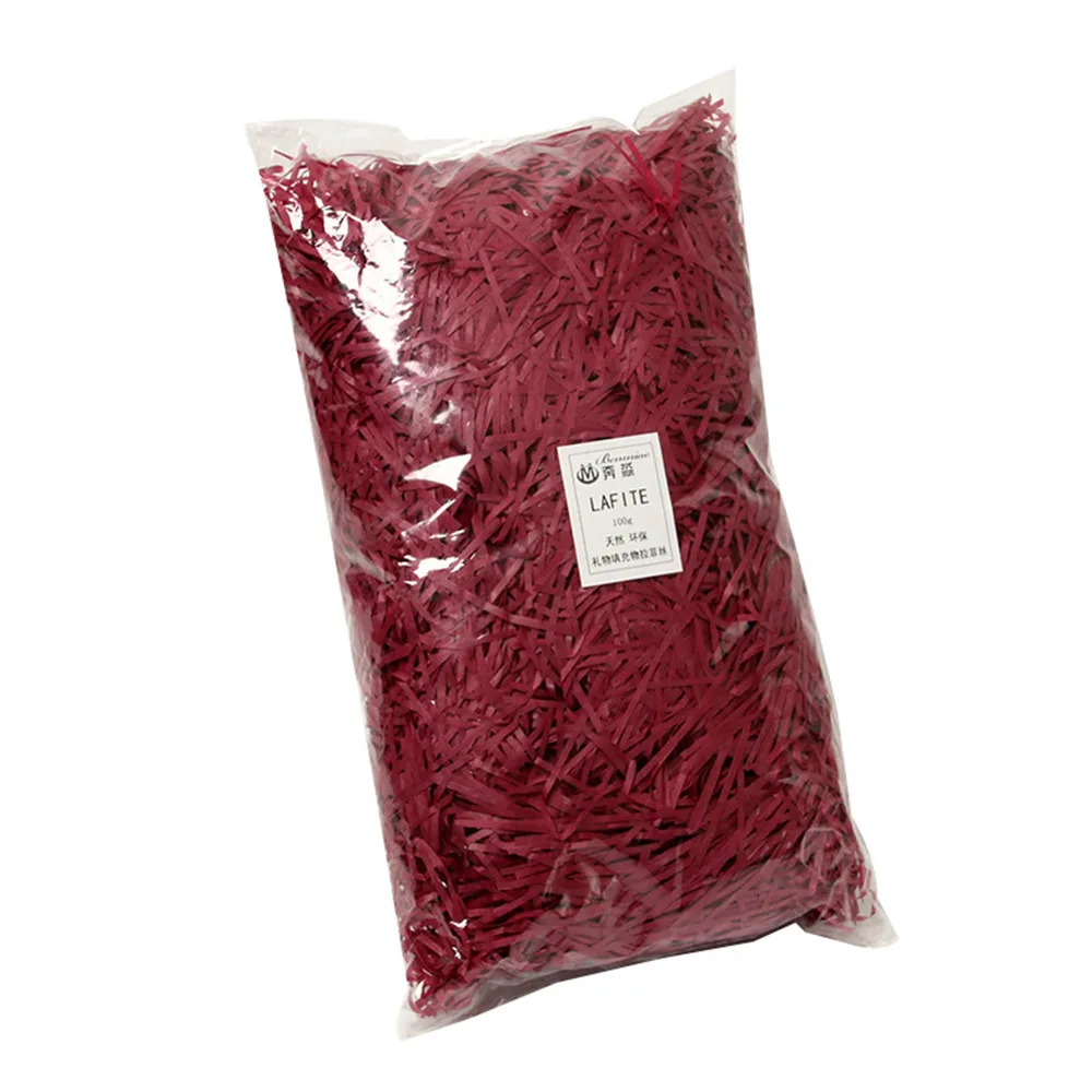 

100g DIY Paper Raffia Shredded Confetti Wedding Birthday Christmas Gift Box Filling Material Tissue Gift Packaging Filler Decor