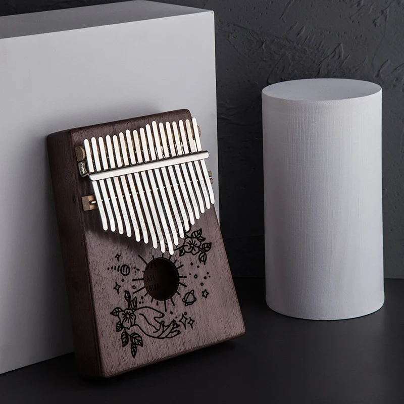 17 клавиш Bull калимба большой палец пианино для начинающих корпус из красного