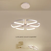 modern led white gold ceiling chandelier with remote control smart for bedroom dining teen room decoration hanging light fixture