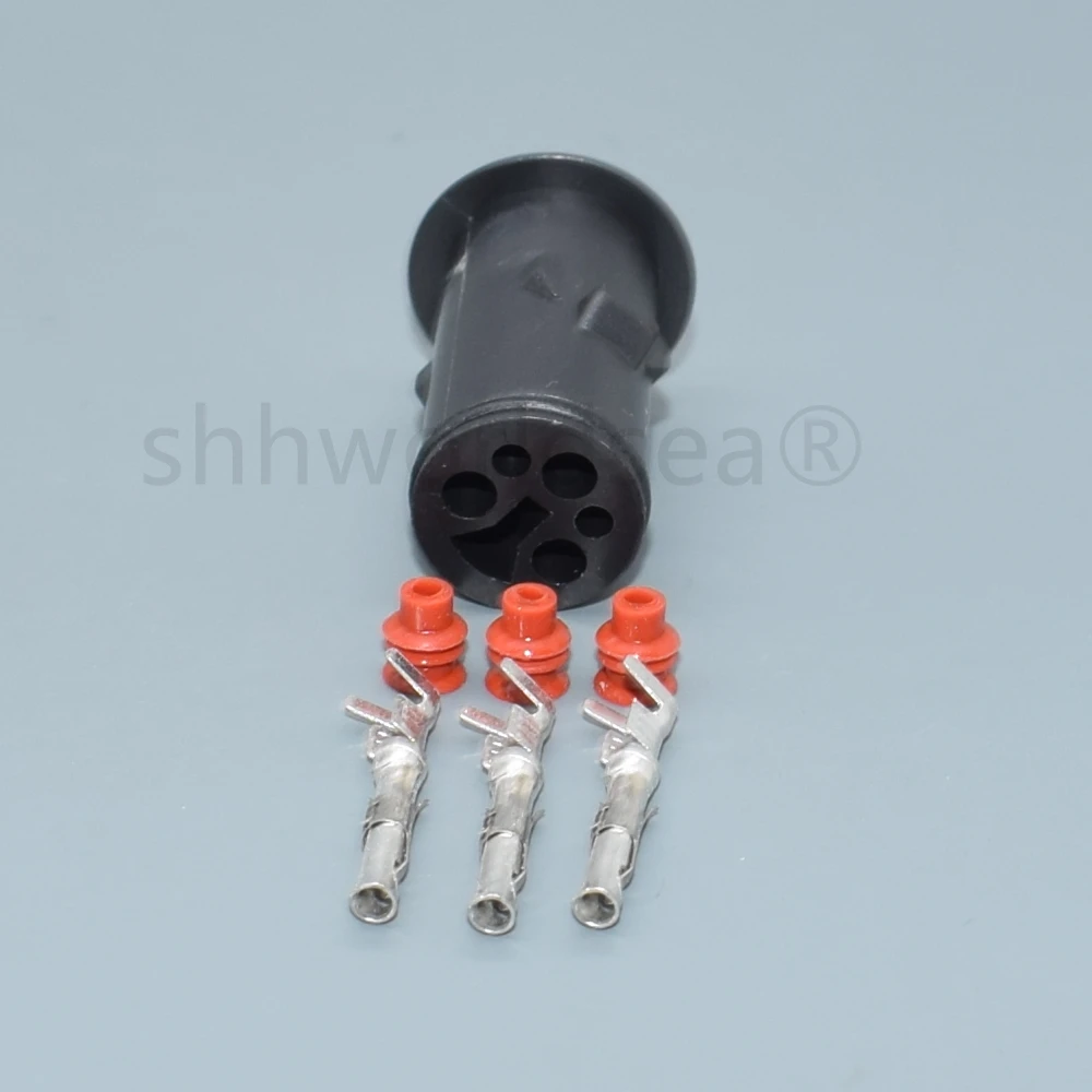 Shhworldsea, 3 штырька, 1,5 флейта, черный мужской женский Автоматический водонепроницаемый разъем, круглая оболочка, флейта/21